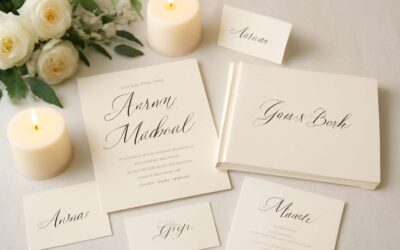 Elegant wedding reception stationery ideas to wow guests.