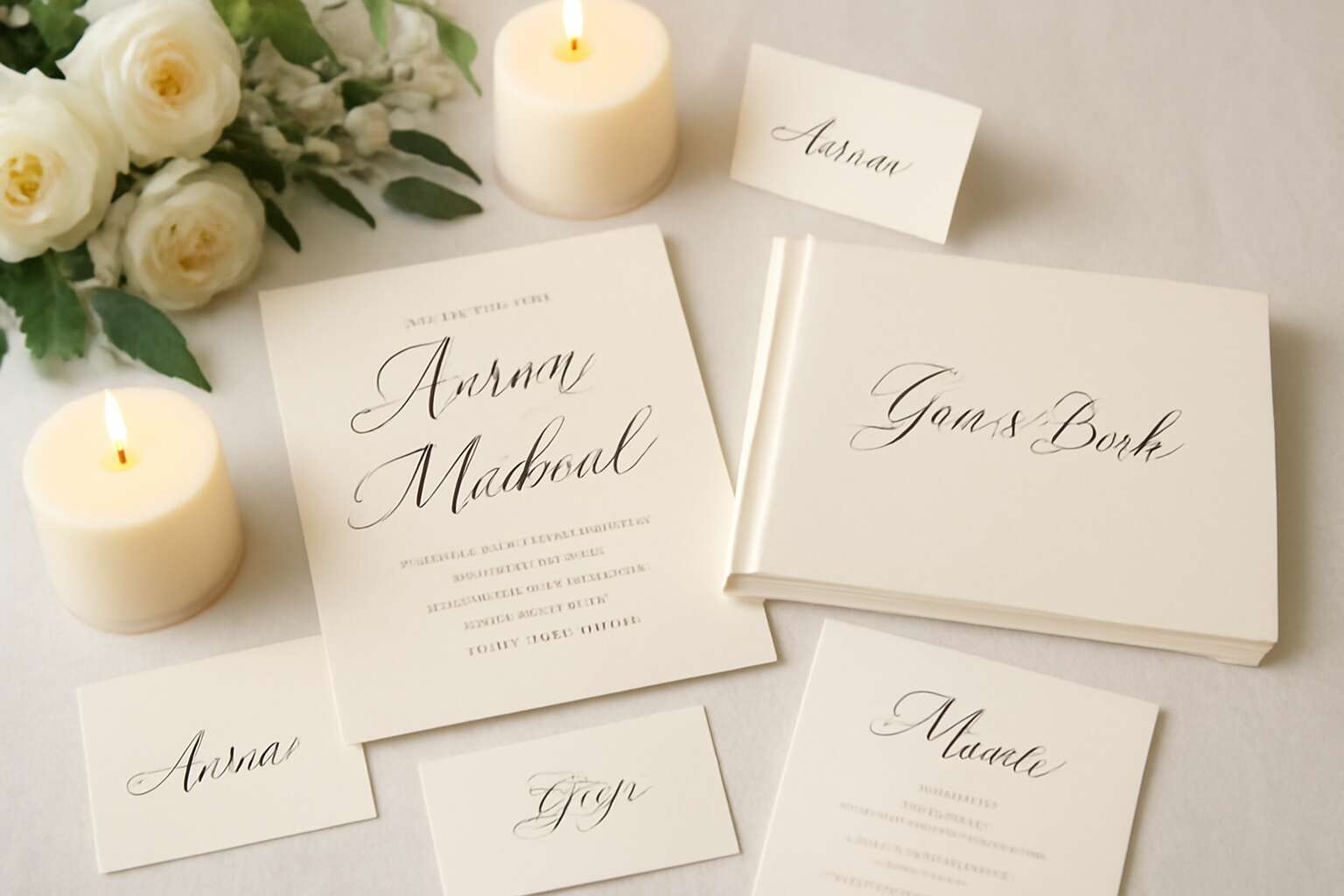 wedding reception stationery
