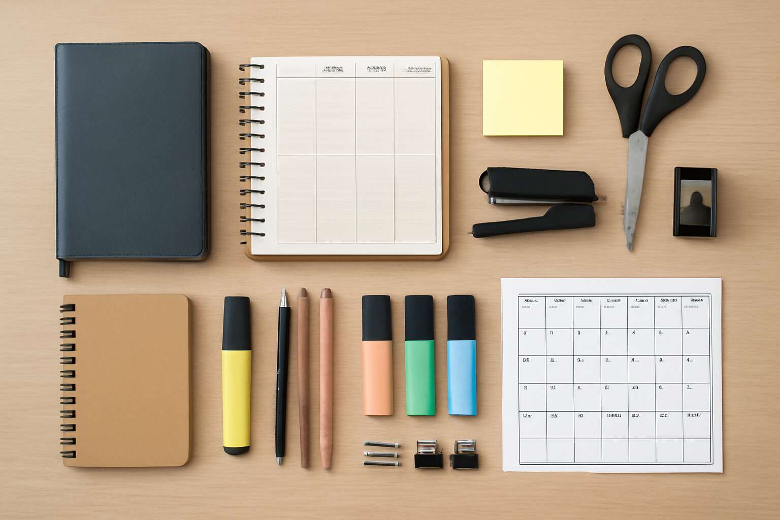 basic office stationery list