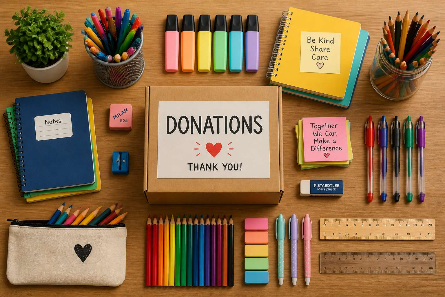 stationery donation