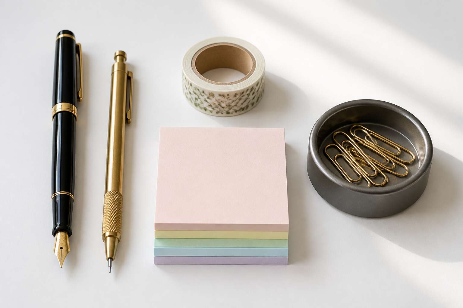 5 stationery items